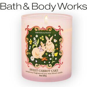 Bath and Body Works Sweet Carrot Cake 8 oz Single Wick Gourmand Candle Soy Blend